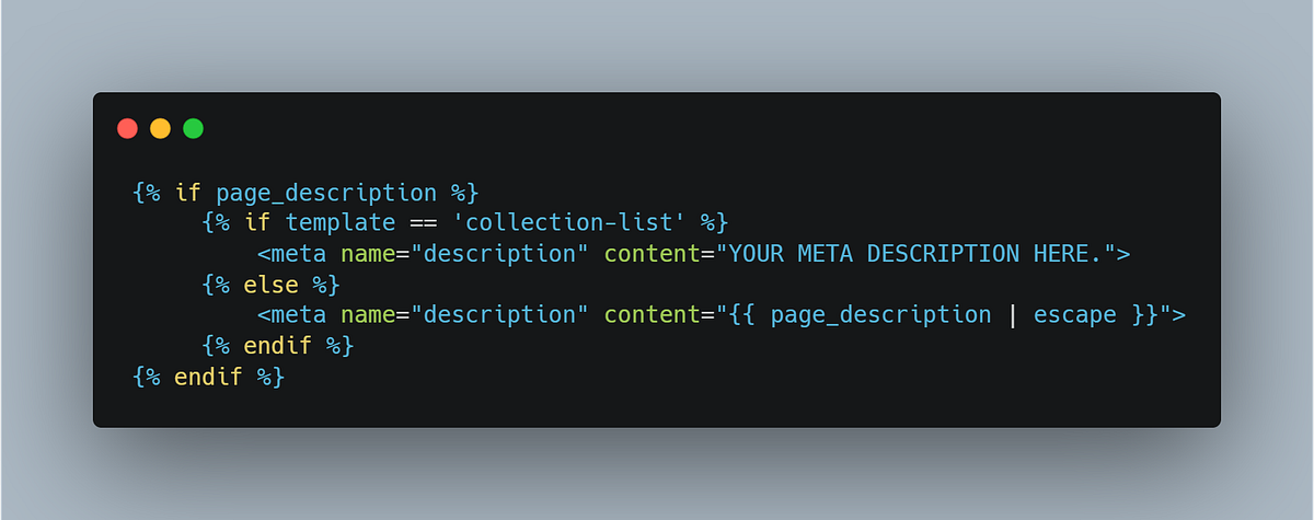 How to Edit the Meta of Collections Page in Shopify